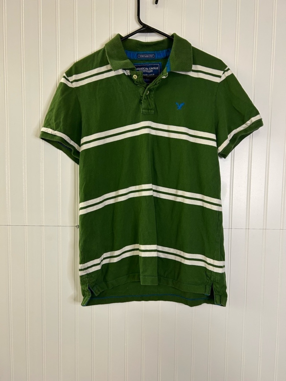 American Eagle Outfitters Green Polo - Vintage Fit Size Large
